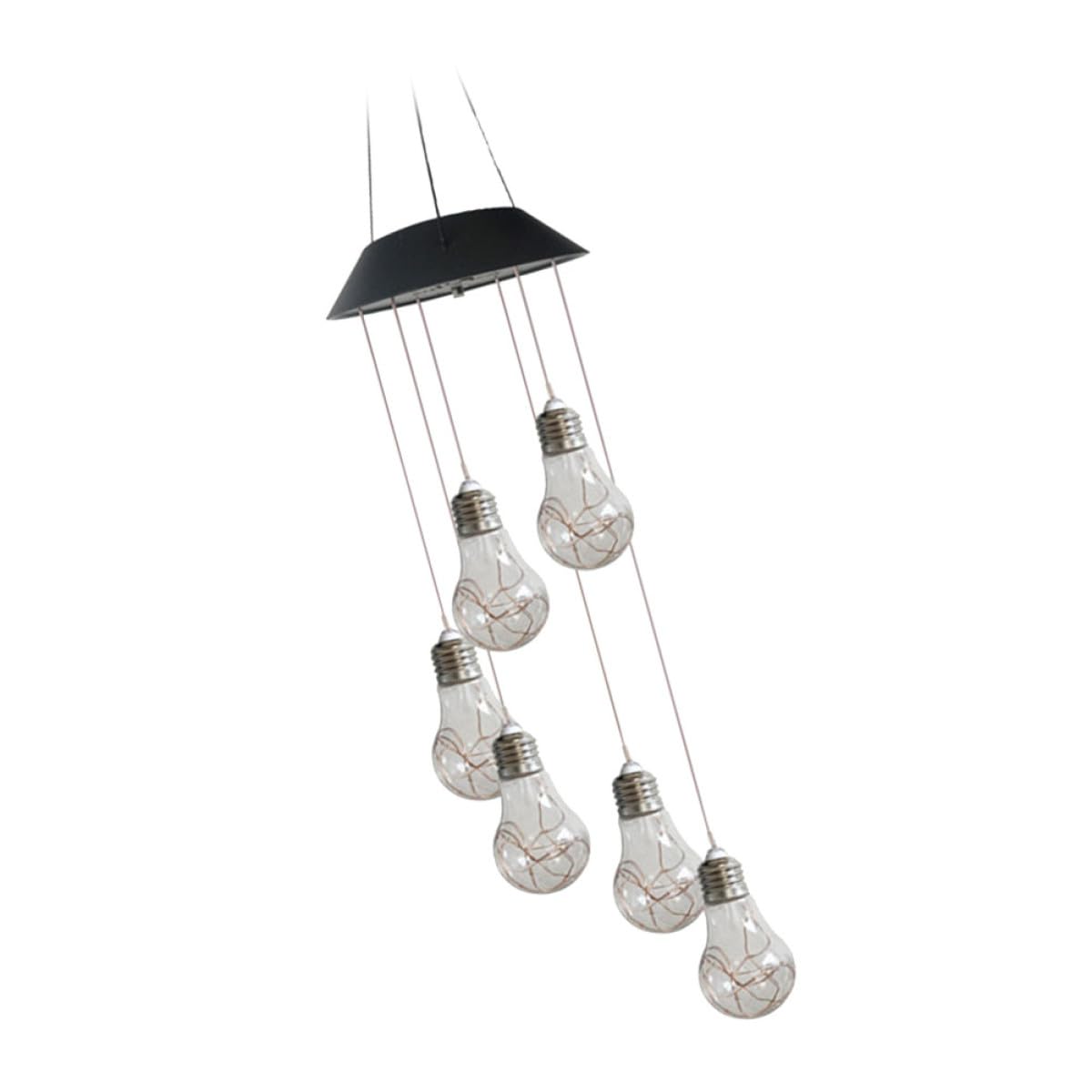 Éclairage Solaire Sans Fil pour Jardin : Carillon Lumineux 6 LED Changeante sans Branchement