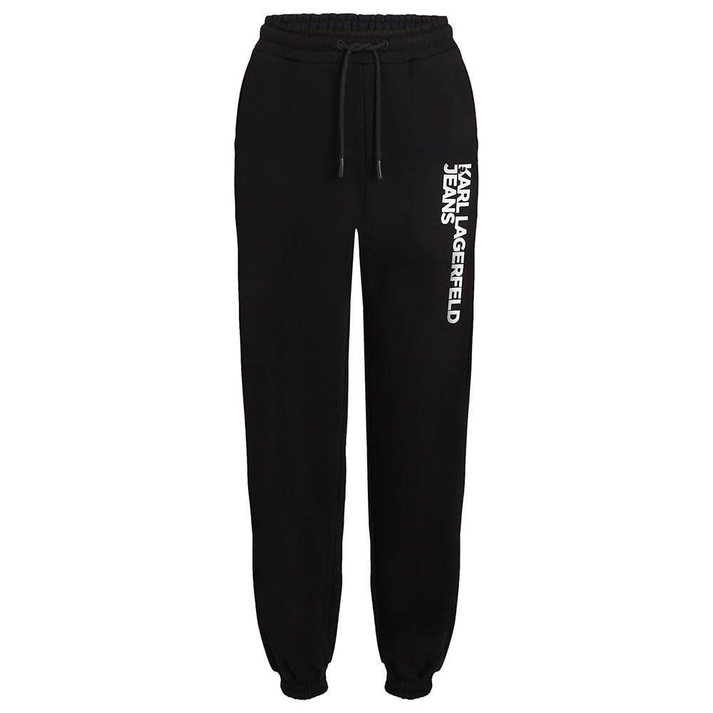 KARL LAGERFELD JEANS, Women's, Essential Logo Slim Sweatpant, Slim Fit, Black, M