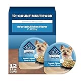 Blue Buffalo Delights Rotisserie Chicken Flavor Natural Grain Free Wet Dog Food for Small Breed Dogs in Hearty Gravy with Natural Ingredients, Vitamins & Minerals, 3.5-oz. Each (12 Cups)