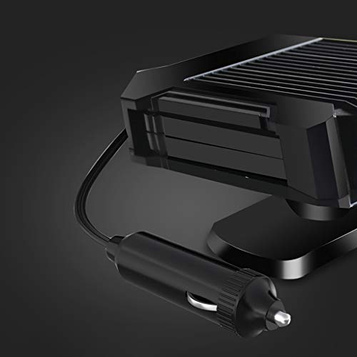 Jinjin 12V Portable Car Heater Car Windshield Heating Defroster Winter Snow Defroster Heater Indoor Electric Space Heaters (Black)