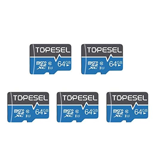 TOPESEL 64GB Micro SD Card SDXC 5 Pack Memory Cards UHS-I TF Card Class 10 for Camera/Phone/Galaxy/Drone/Dash Cam/GOPRO/Tablet/PC/Computer(5 Pack U1 64GB)