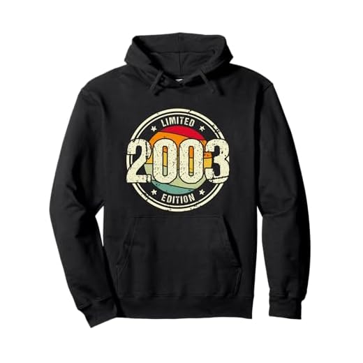 Retro 20 Años Nacido en 2003 Edición Limitada 20 Cumpleaños Sudadera con Capucha