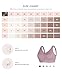 FeelinGirl Mastectomy Bras for Women Front Closure Compression Bras Post Surgery Everyday Bralette Antique Fuchsia XL