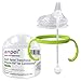 Sippy Cup Soft Spout Transitional Nipple Kit for Comotomo Baby Bottles, 5 oz and 8 oz