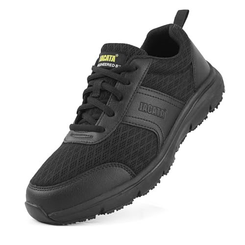 Image of Jacata Non Slip Arch Support Work Shoes for Men /Women Food Service Comfortable Chef Walking Shoes Restaurant Kitchen Crews Health Care Sneakers