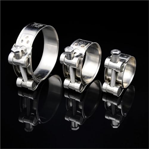 Collier de serrage 17-19mm en acier robuste pour tuyau d'échappement - 5
