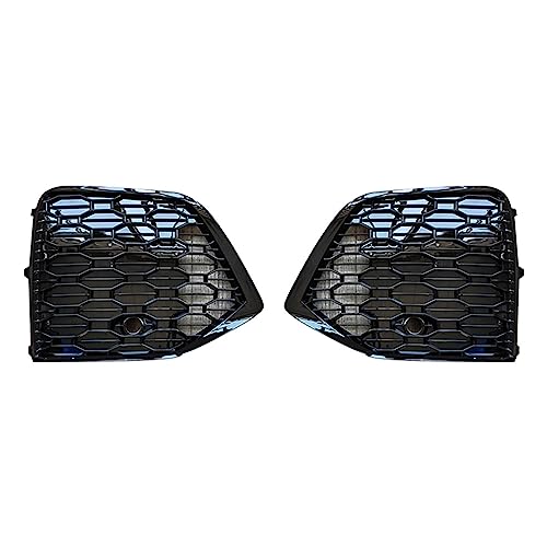 Calandre avant nid d'abeille Q5 2021 2022 : Grille antibrouillard noir brillant