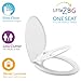 Little2Big Toilet Seat with Built-In Potty Training Seat, Slow Close, Durable Plastic, Made in USA, ROUND, White