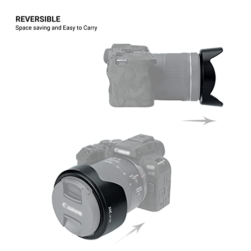 Lens Hood for Canon RF 15-30mm F4.5-6.3 is STM Lens on EOS R6 Mark II EOS R Series Camera, Reversible Lens Shade Replace Canon EW-73E Lens Hood, Compatible with 67mm Filters and 67mm Lens Cap miniatura 5