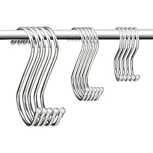 Keesin KS63-S Edelstahl S-Haken 15er Set