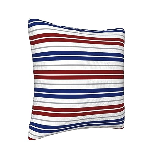 Housse de coussin en velours côtelé rayé 45x45 cm pour déco - 3