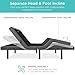 Best Choice Products Ergonomic Full Size Adjustable Bed Frame, Electric Base w/Wireless Remote Control, Nightlight, Massager, 2 USB Ports