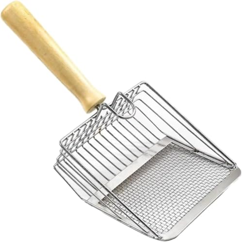 金属猫砂スクープ猫砂スクープ猫砂ふるい、フック付き金属猫砂スクープ猫砂スクープ猫砂ふるい猫砂スクープ猫砂スクープふるい、ペット用品猫砂フィルターシャベル猫砂フィルター猫砂スクープ用品猫熊手シャベル猫一体型猫砂シャベル 猫用ステンレス製シャベル 金属製猫砂シ