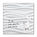 Produktbild SIGEL GL256 Glas-Magnetboard 48 x 48 cm Motiv White-Wave, 3D-Optik, weiß / Magnettafel Artverum - weitere Designs