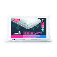 Tontine Comfortech Hydrocool Active Pillow – High & Firm Support with Hydrocool Technology for Moisture-Wicking & Cooling – Antibacterial Ultrafibre Fill – Machine Washable – Australian Made