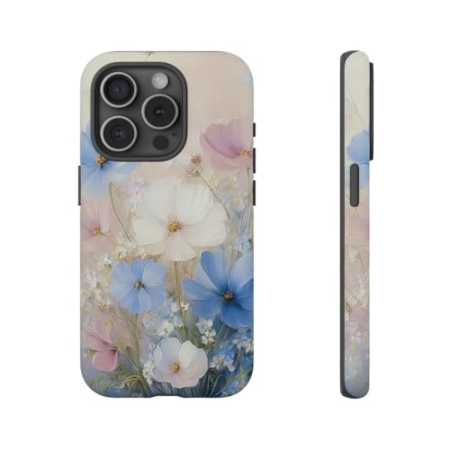 Coque iPhone 15 Pro bouquet floral pastel pour sublimer votre style