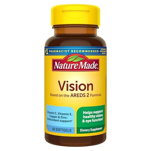 Nature Made Vision Based on the AREDS 2 Formula, Vitamin C, 60 Softgels