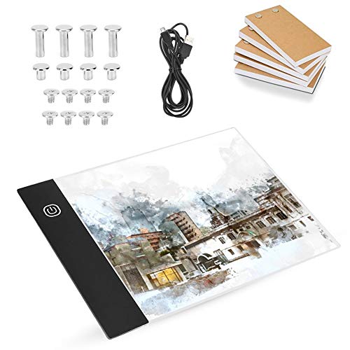 eecoo A5 LED Diamantzeichnung Tracing Light Pad Kit - Flip Books A5 Flipbook Kit LED Lichtbox Handzeichnung LED Platine Ultradünnes tragbares 9Zoll Malwerkzeug für Animationsskizzen Zeichnen(USB)