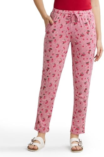 Jockey RX09 Women Micro Modal Cotton Relaxed Fit Printed Pyjama with Side Pockets_(Colors & Prints May Vary)