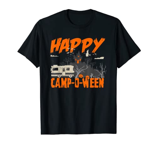 Happy Camp-o-ween Funny Halloween Camper T-Shirt