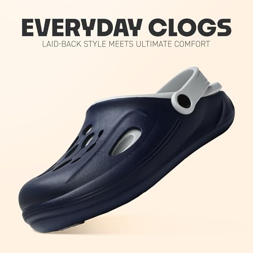 Image of Classic EVA Sports Clogs for Men & Women | Casual Lightweight Breathable Waterproof Anti-Skid Slip-On Clogs with Adjustable Back Strap | Comfortable Garden Walking Clogs Footwear | TCG-6004