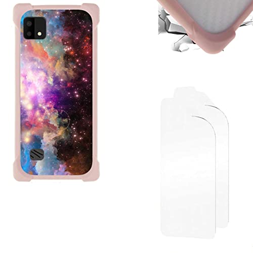 Coque Compactible avec Sosh Soshphone 2021 5.99 Pouces Coque，Écran Protecteur d'écran + PC Fond de Panier Case KB-XY