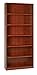 OSP Furniture 6-Shelf Multipurpose Laminate Bookcase in Cherry Finish - LBC361284-CHY
