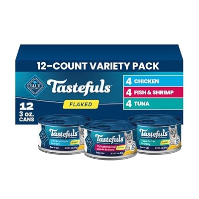 Blue Buffalo Tastefuls Variety Pack Wet Cat Food, 3 oz, 12 ct