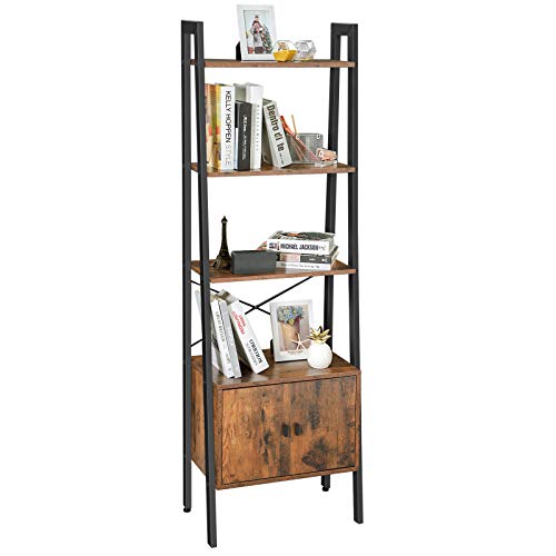 VASAGLE Shelf Ladder with Storage Cupboard