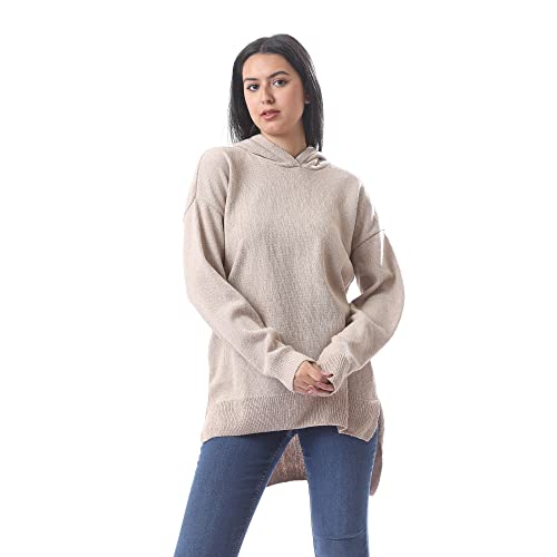 Andora women's 34w23w4503 pullover sweater, beige, one size