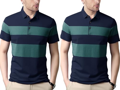 Image of Nobel Monk Men's Regular Fit Polo T Shirt |Half Sleeves |Collar Tshirts |Casual T-Shirt for Men