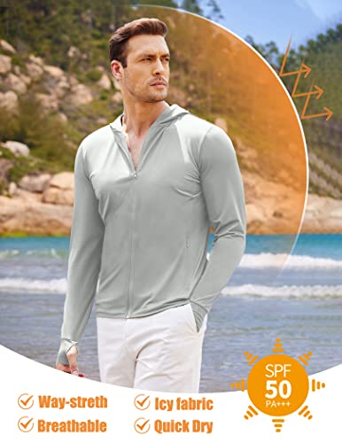 Coofandy Upf 50+ Long Sleeve Jacket For Men Light Full Zip Uv Fishing Hiking Shirt With Pockets thumb #1