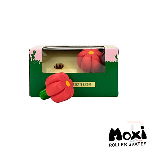 Moxi Skates - Brake Petals - Rubber Roller Skate Toe Stoppers - Pair | Red Hibiscus #TOP4
