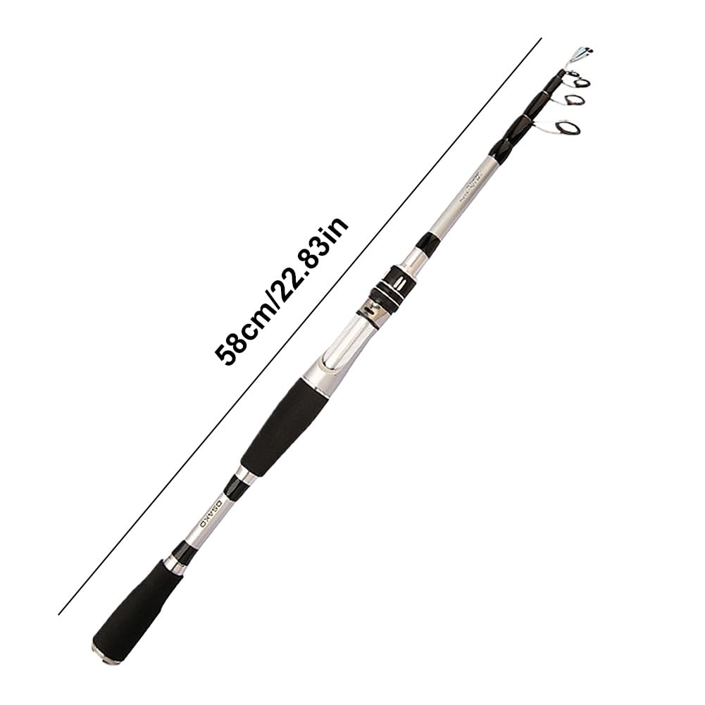 CañAs De Pescar Caña de Pescar telescópica de Fibra de Carbono for Viajes, Accesorios de Pesca for Carpas CañA De Pescar(2.1M)