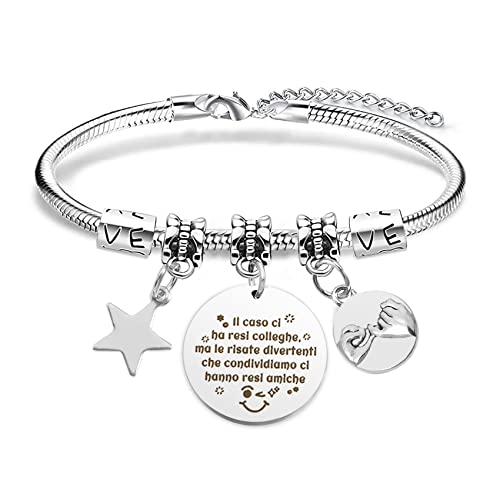 Bracciale Collega Regalo Collega Donna,Regalo per un Collega, Regalo...