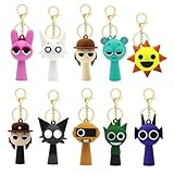 【材質】：高品質なPVC製で耐久性があり、環境に優しい、臭いがない、有毒ではありません。 【サイズ】サイズ約6cmの「スプランキー」キーホルダーは、重さ約30g。軽量で持ち運びやすいデザイン。鍵やアクセサリーにつけても邪魔になりません。 【デザイン】：人気アニメ「スプランキー」のかわいいキーホルダーです！お部屋に飾りとして置いておくもおしゃれなインテリアですよ。 【多用途】：フックのデザインは多くの機会に適しています、あなたのバッグ、バックパック、服のジッパーにハングアップしたり、あなたの車のキ...