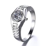 uhren ring fossil 2. Dieser Ring eignet sich für alle Arten von Anlässen, wie Hochzeiten, Verlobungen, Partys, Abschlussfeiern usw. Er kann auch das perfekte Geschenk für Geburtstag, Muttertag, Weihnachten, Valentinstag und Jubiläum sein.