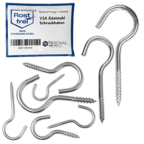 Nietfullthings SHH4 Edelstahl Schraubhaken 25 Stück