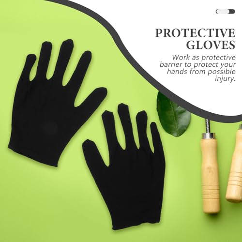 Guantes de algodón de trabajo industrial SHOWERORO resistentes y reutilizables talla L 2