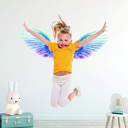 Calcomanías de alas de ángel que brillan para decoración miniatura 4