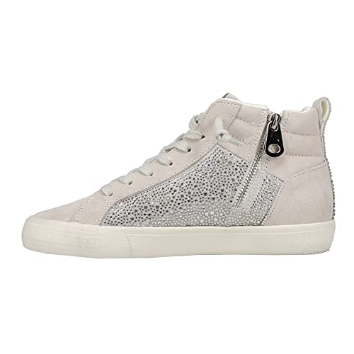 Vintage Havana Womens Dyno Rhinestone High Sneakers Shoes Casual - Grey - Size 6.5 M #TOP13