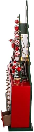 Miniatura 5 de Calendario de Adviento LED de árbol de Navidad con pilas de 13.5 pulgadas