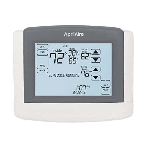 Aprilaire 8600 Programmable Touchscreen Thermostat
