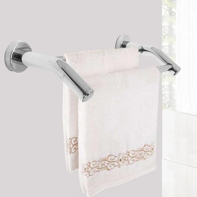 Toalleros De BañO Toallero Doble de Pared L Acero Inoxidable for baño, Soporte for Toallas(50cm)