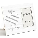 Mother of the Bride Gifts Picture Frame, Wedding Gifts for Mom from Bride Daughter, Love You Always Mom Photo Frame for 4 x 6 Inch Photo