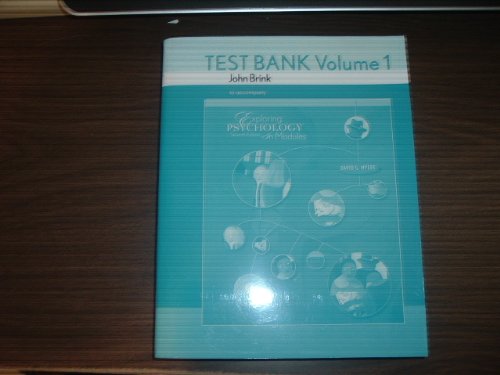 Test Bank Volume 1 to Accompany Exploring Psych... 1429209712 Book Cover