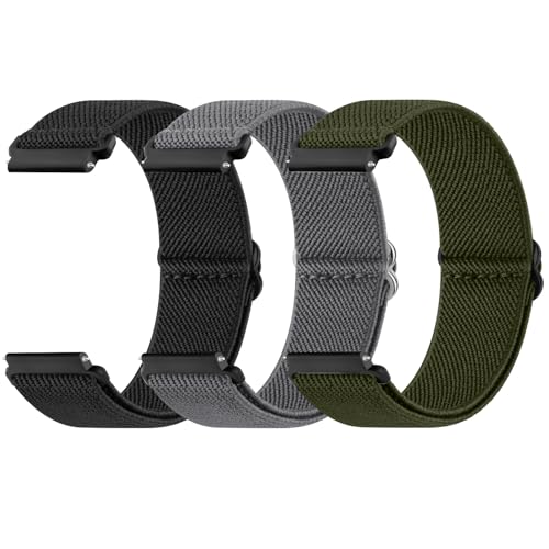 Garmin Venu 3 / Venu 2 / Vivoactive 4 EHb`oh 3{pbN 22mm ߉\ȃiCX|[coh Garmin Forerunner 745/265 / 255 ~[WbNX}[gEHb`p (ubN+