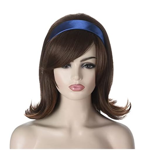 Flo From Progressive Costume Wig wtih Navy Headband