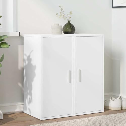 Rangement chaussures compact blanc avec 5 compartiments empilables pour entrée