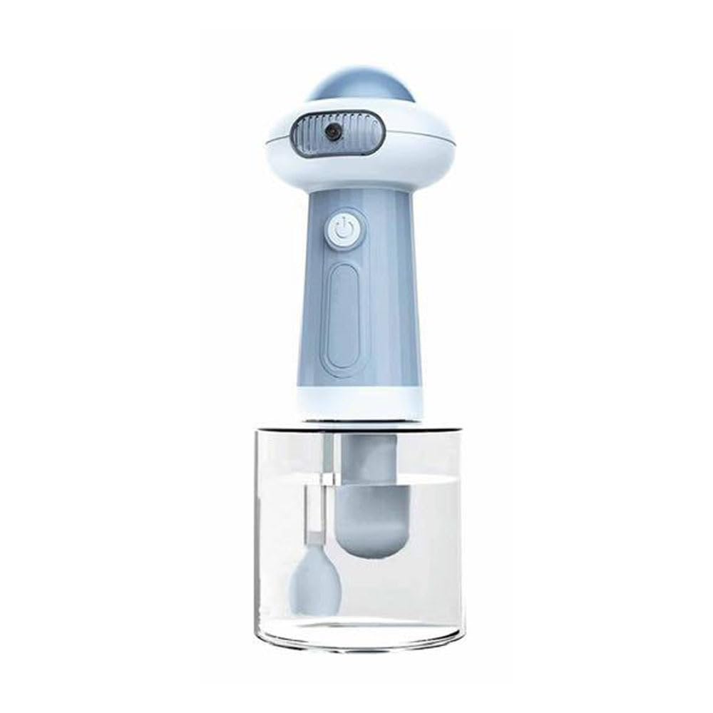 Máquina de espuma de gel de ducha para mascotas, máquina de burbujas, baño de perros y gatos, espuma de gel de ducha (azul)